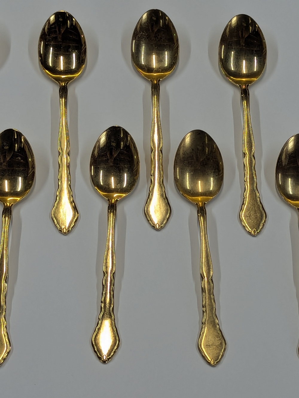 Supreme Cutlery Baroness By Towel Gold-Plate Dessert Spoon Set - 8 Pcs
